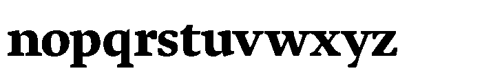 Sedna Heavy Font LOWERCASE
