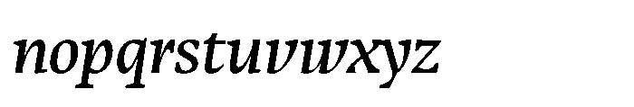 Sedna Italic Font LOWERCASE