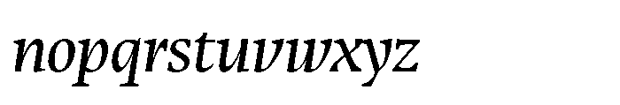 Sedna Light Italic Font LOWERCASE
