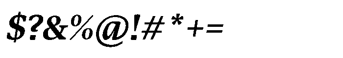 Sedna Semi Bold Italic Font OTHER CHARS
