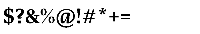 Sedna Semi Bold Font OTHER CHARS