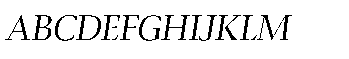 Sedna Thin Italic Font UPPERCASE