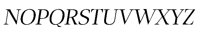 Sedna Thin Italic Font UPPERCASE