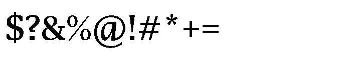 Sedna Variable Regular Font OTHER CHARS