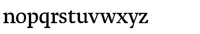 Sedna Variable Regular Font LOWERCASE