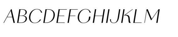 Sedra Light Italic Font UPPERCASE