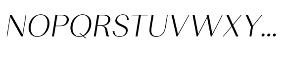 Sedra Light Italic Font UPPERCASE