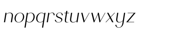 Sedra Light Italic Font LOWERCASE