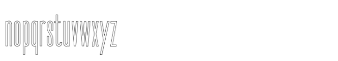 Seductive Height Bold Hollow Font LOWERCASE