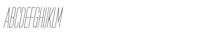 Seductive Height Thin Italic Font UPPERCASE