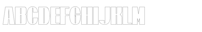 Seepl Outline Font UPPERCASE