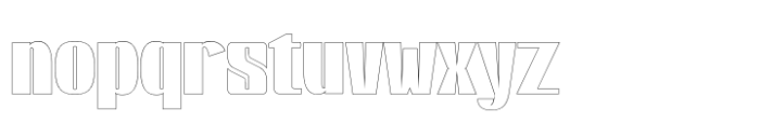 Seepl Outline Font LOWERCASE