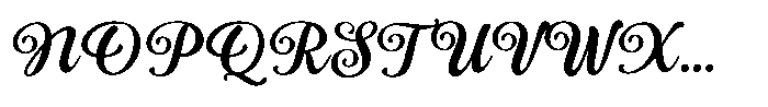 Sefillia Script Font UPPERCASE