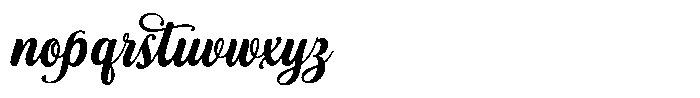 Sefillia Script Font LOWERCASE