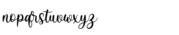 Sefilya Script Font LOWERCASE
