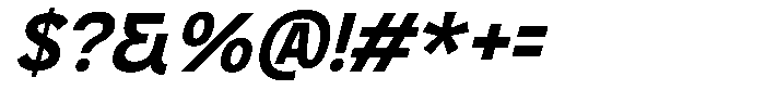 Segaido Slanted Font OTHER CHARS