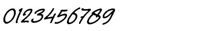 Segala Rindu Italic Italic Font OTHER CHARS