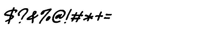 Segala Rindu Italic Italic Font OTHER CHARS