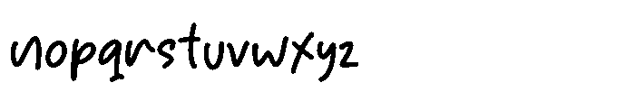 Segala Rindu Regular Font LOWERCASE