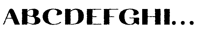 Segalys Distort Font UPPERCASE