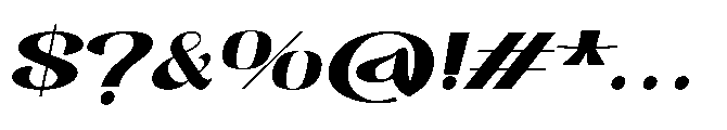 Segalys Oblique Font OTHER CHARS