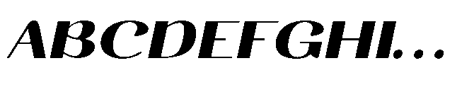 Segalys Oblique Font UPPERCASE