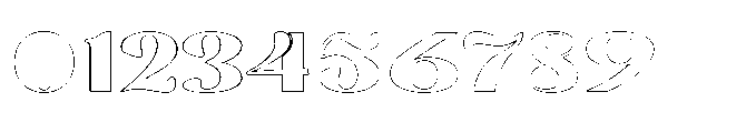 Segalys Outline Font OTHER CHARS