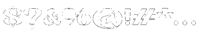 Segalys Outline Font OTHER CHARS