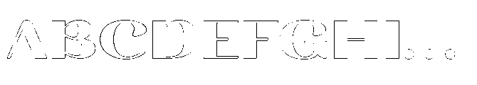 Segalys Outline Font UPPERCASE