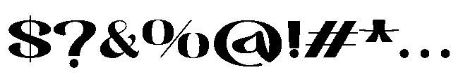 Segalys Regular Font OTHER CHARS