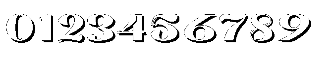 Segalys Shadow Font OTHER CHARS
