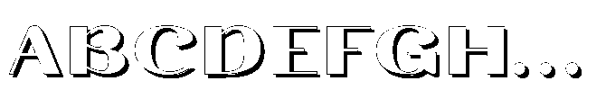 Segalys Shadow Font UPPERCASE