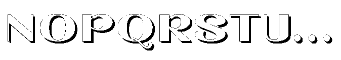 Segalys Shadow Font UPPERCASE