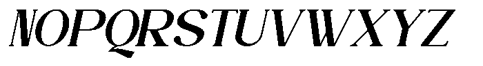 Seganty Italic Font UPPERCASE