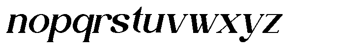 Seganty Italic Font LOWERCASE