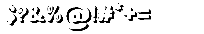Segaro Shadow Font OTHER CHARS