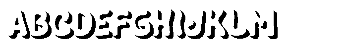 Segaro Shadow Font UPPERCASE
