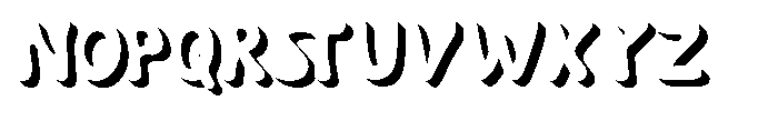 Segaro Shadow Font UPPERCASE