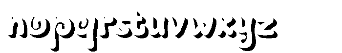 Segaro Shadow Font LOWERCASE