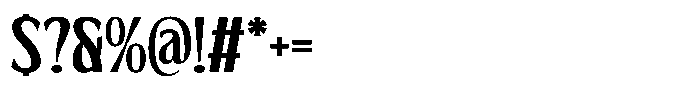 Segatra Regular Font OTHER CHARS