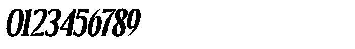 Segatra Slanted Font OTHER CHARS