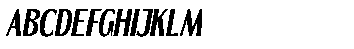 Segatra Slanted Font UPPERCASE