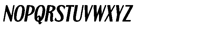 Segatra Slanted Font UPPERCASE