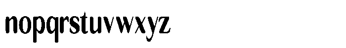 Seghan Elegant Round Black Extra Condensed Font LOWERCASE