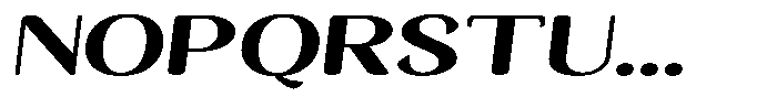 Seghan Elegant Round Black Extra Expanded Slant Font UPPERCASE