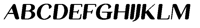 Seghan Elegant Round Black Semi Expanded Slant Font UPPERCASE