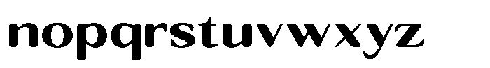 Seghan Elegant Round Black Semi Expanded Font LOWERCASE