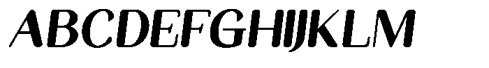 Seghan Elegant Round Black Slant Font UPPERCASE