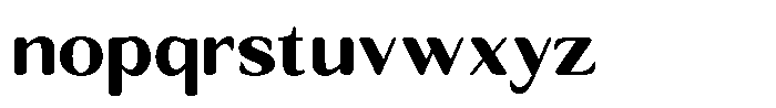 Seghan Elegant Round Black Font LOWERCASE