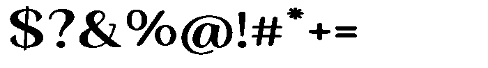Seghan Elegant Round Bold Expanded Font OTHER CHARS